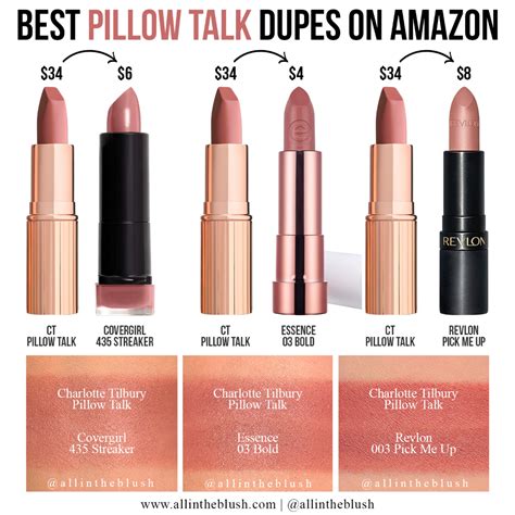 pillow talk lippenstift dupe|The best Charlotte Tilbury Pillow Talk dupes that could honestly。